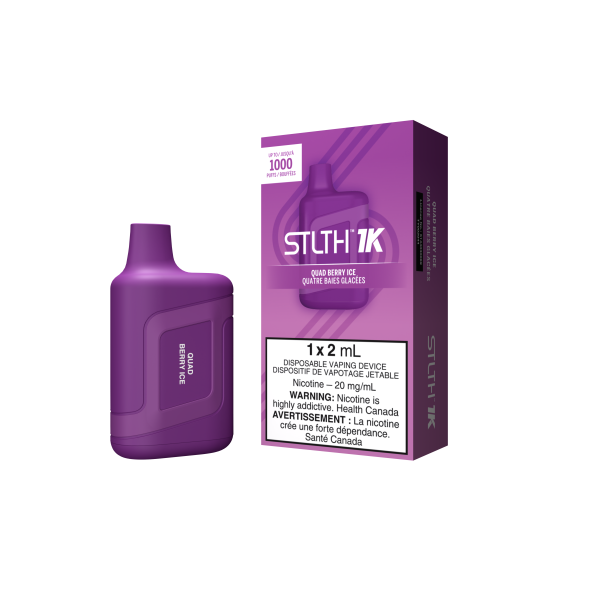 STLTH 1K DISPOSABLE - QUAD BERRY ICE (6PC/CTN)