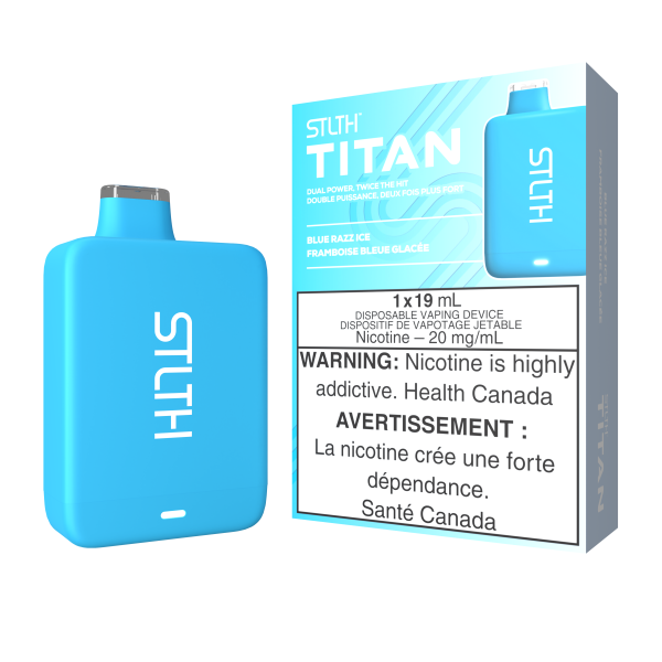 STLTH TITAN DISPOSABLE - BLUE RAZZ ICE (5PCS/CTN)