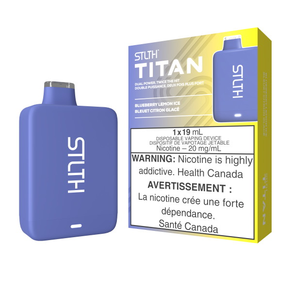 STLTH TITAN DISPOSABLE - BLUEBERRY LEMON ICE (5PCS/CTN)