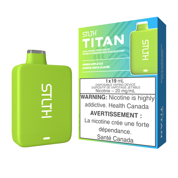 STLTH TITAN DISPOSABLE - GREEN APPLE ICE (5PCS/CTN)