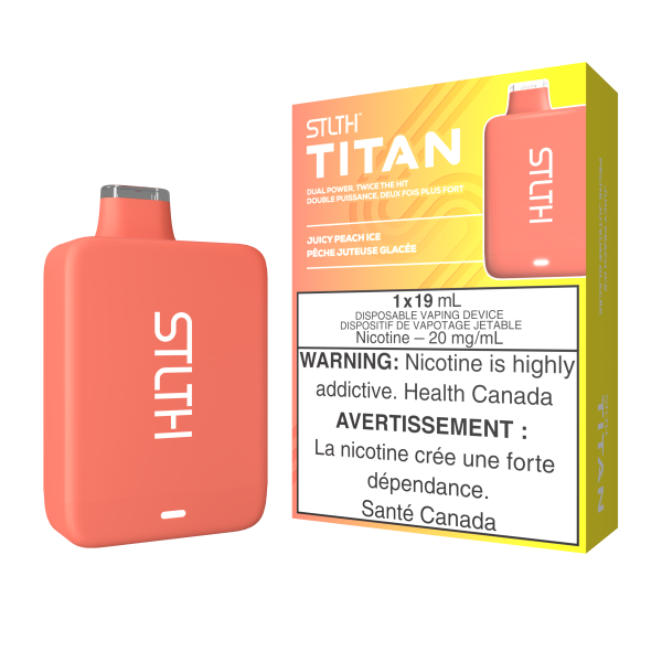 STLTH TITAN DISPOSABLE - JUICY PEACH ICE (5PCS/CTN)