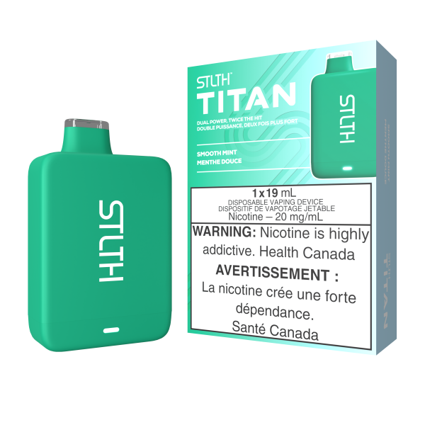 STLTH TITAN DISPOSABLE - SMOOTH MINT (5PCS/CTN)