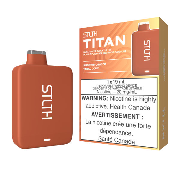 STLTH TITAN DISPOSABLE - SMOOTH TOBACCO (5PCS/CTN)