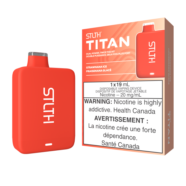 STLTH TITAN DISPOSABLE - STRAWNANA ICE (5PCS/CTN)