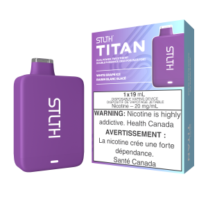 STLTH TITAN DISPOSABLE - WHITE GRAPE ICE (5PCS/CTN)