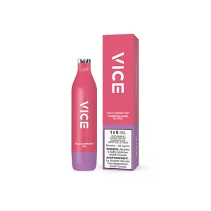 VICE 2500 DISPOSABLE - RAZZ CURRANT ICE (6PC/CTN)