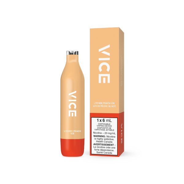 VICE 2500 DISPOSABLE - LYCHEE PEACH ICE (6PC/CTN)