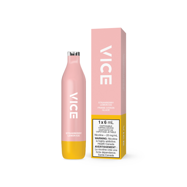 VICE 2500 DISPOSABLE - STRAWBERRY LEMON ICE (6PC/CTN)