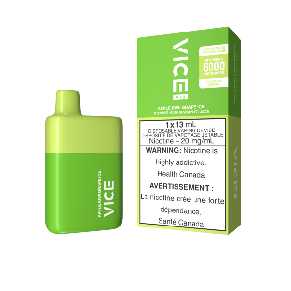 VICE BOX DISPOSABLE - APPLE KIWI GRAPE ICE (5PC/CTN)