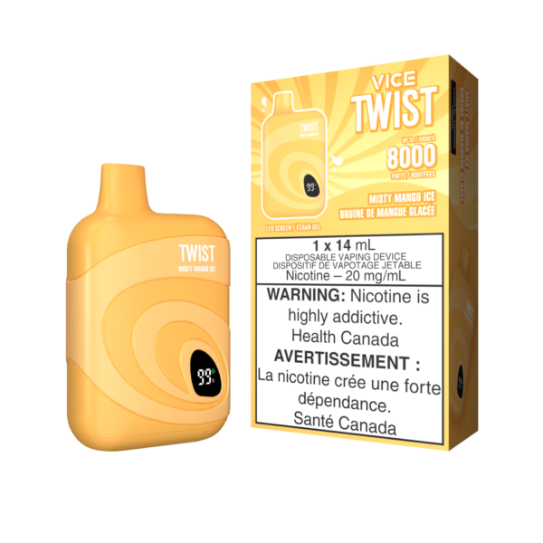 VICE TWIST DISPOSABLE - MISTY MANGO ICE (5PC/CTN)