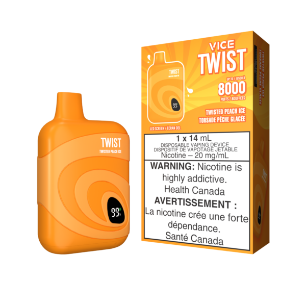 VICE TWIST DISPOSABLE - TWISTED PEACH ICE (5PC/CTN)