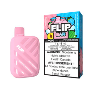 FLIP BAR DISPOSABLE - JUICY PEACH ICE AND BLUE RAZZ WATERMELON ICE (5PC/CTN)