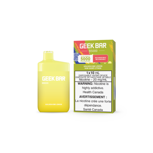 GEEK BAR B5000 DISPOSABLE - GOLDEN KIWI LEMON (5PC/CTN)