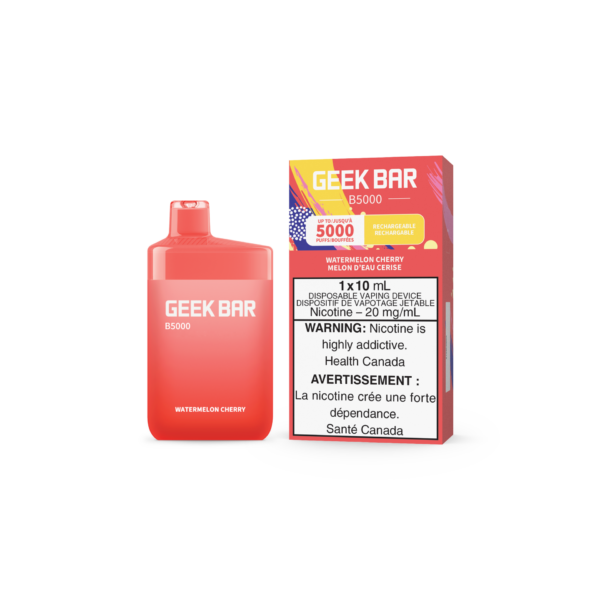 GEEK BAR B5000 DISPOSABLE - WATERMELON CHERRY (5PC/CTN)