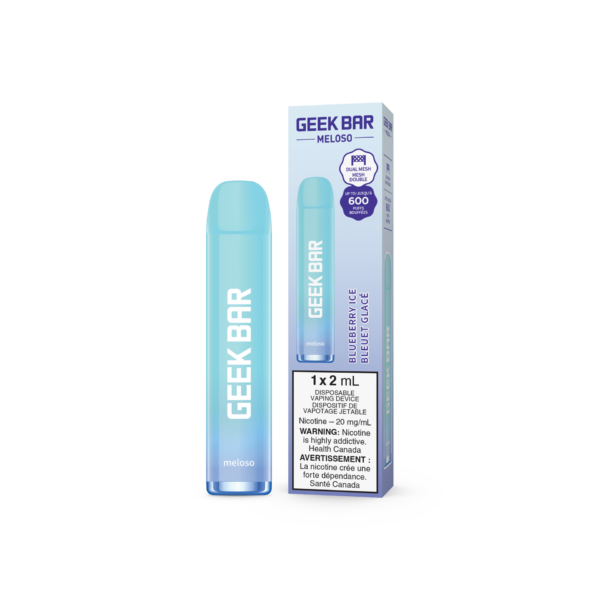 GEEK BAR MELOSO 2ML DISPOSABLE - BLUEBERRY ICE (6PCS/CTN)