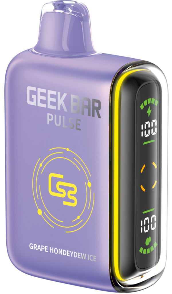 GEEK BAR PULSE DISPOSABLE - GRAPE HONEYDEW ICE (4PC/CTN)