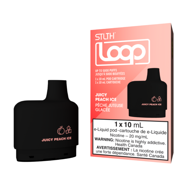 STLTH LOOP POD PACK - JUICY PEACH ICE (5PC/CTN)