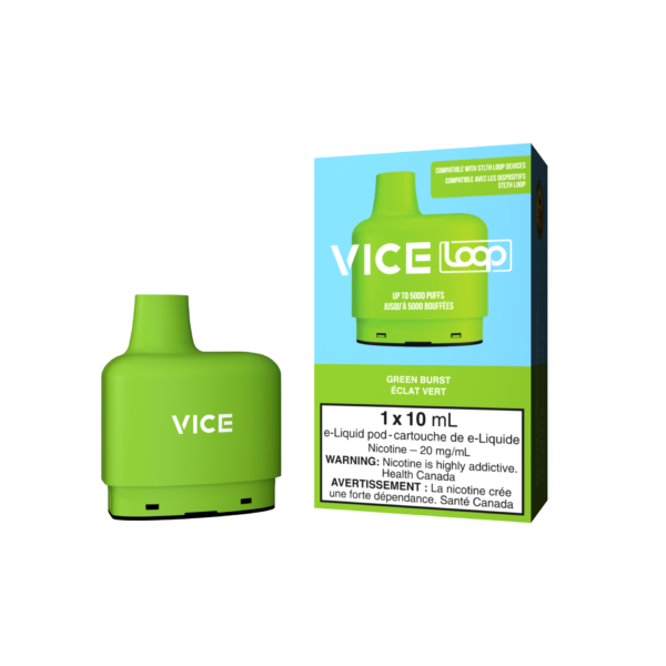 VICE LOOP POD PACK - GREEN BURST (5PC/CTN)