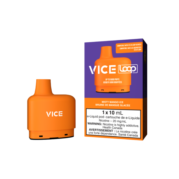 VICE LOOP POD PACK - MISTY MANGO ICE (5PC/CTN)